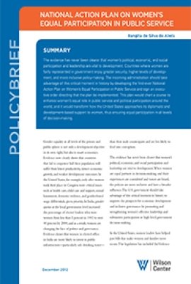 National Action Plan on Women's Equal Participation in Public Service