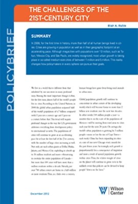 The Challenges of the 21st Century City