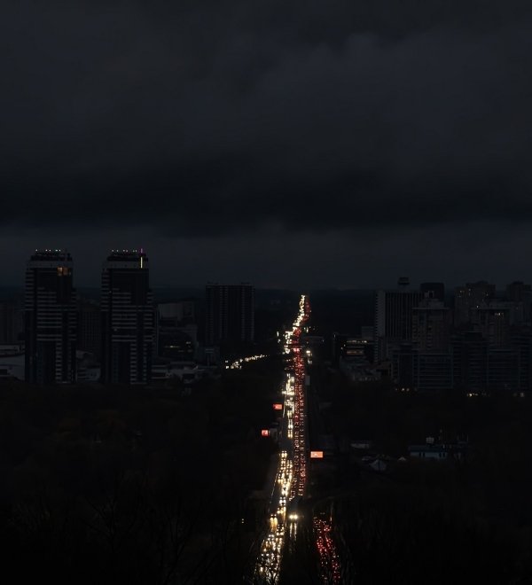 Blackout in the Ukrainian capital Kyiv