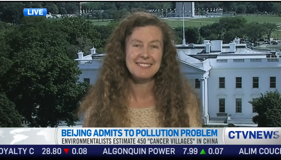 CEF Director Jennifer Turner was Interviewed by CTV News on China's Pollutions