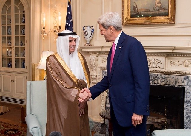 Adel al Jubeir and John Kerry