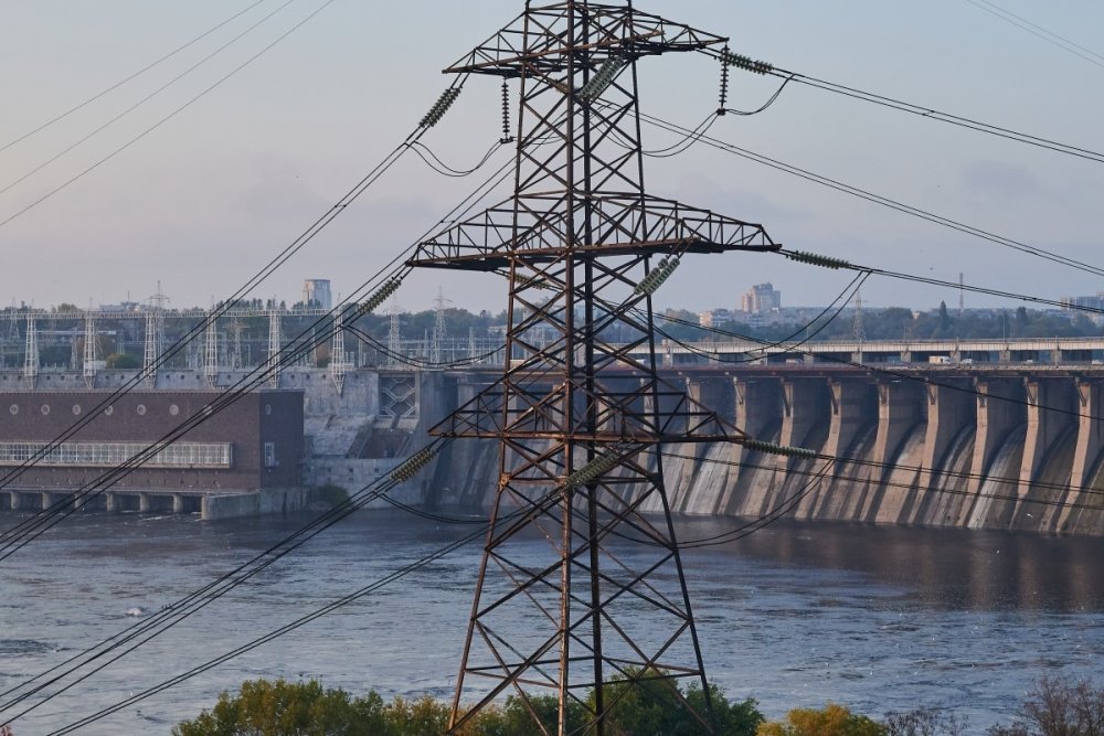 Zaporizhzhia Ukraine Dnieper Hydroelectric Station