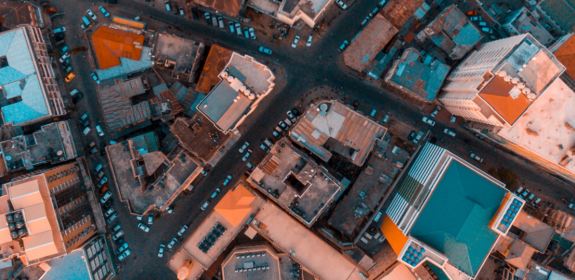 Dar es Salaam aerial city scape