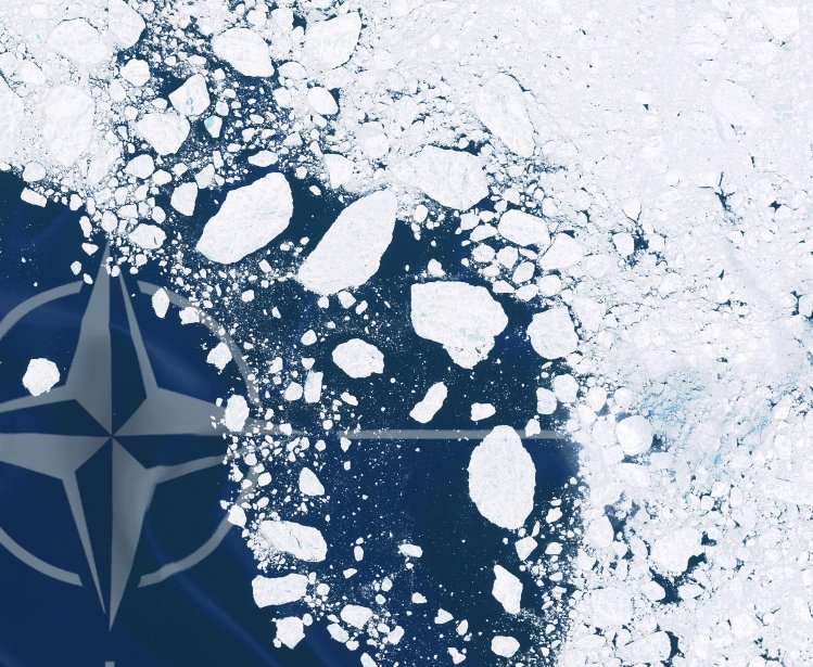 NATO Logo with Ice