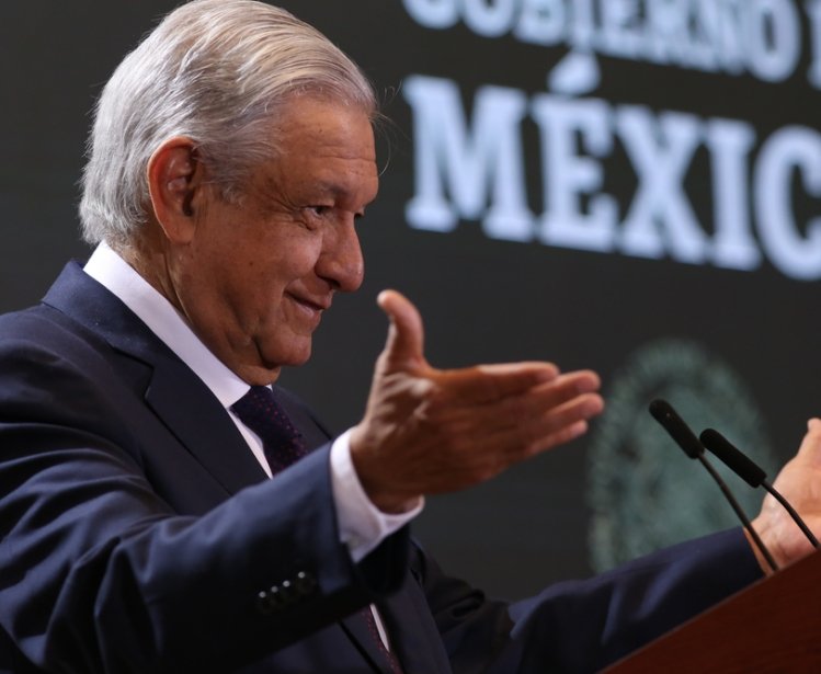 La Paz, baja California South, February 21 2020. Andrés Manuel López Obrador, Mexican president in a press conference.