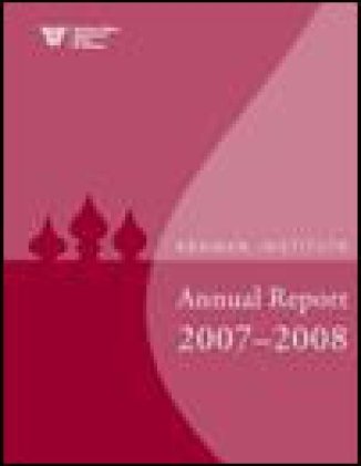 Kennan Institute Annual Report 2007-2008
