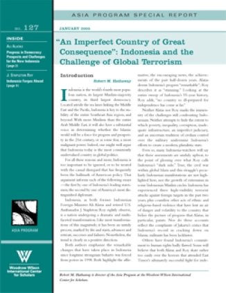 "An Imperfect Country of Great Consequence": Indonesia and the Challenge of Terrorism
