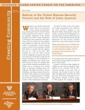 Reform of the United Nations Security Council and the Role of Latin America