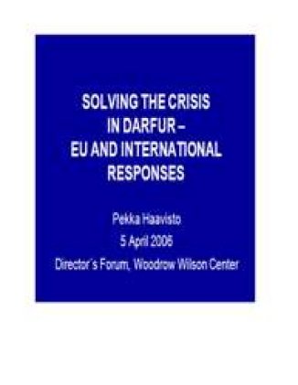 Solving the Crisis in Darfur