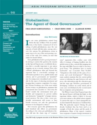 Globalization: The Agent of Good Governance?