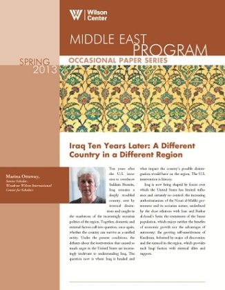 Iraq Ten Years Later: A Different Country in a Different Region (Spring 2013)