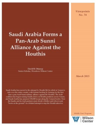 Saudi Arabia Forms a Pan-Arab Sunni Alliance Against the Houthis