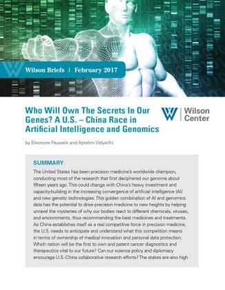 Who Will Own The Secrets In Our Genes? A U.S. – China Race in Artificial Intelligence and Genomics