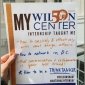 Instagram post of lessons from a Wilson Center internship