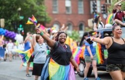 The Capital Pride Parade takes place every year on a Saturday in June between Dupont Circle and Logan Circle