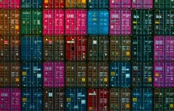 Shipping Containers Stacked