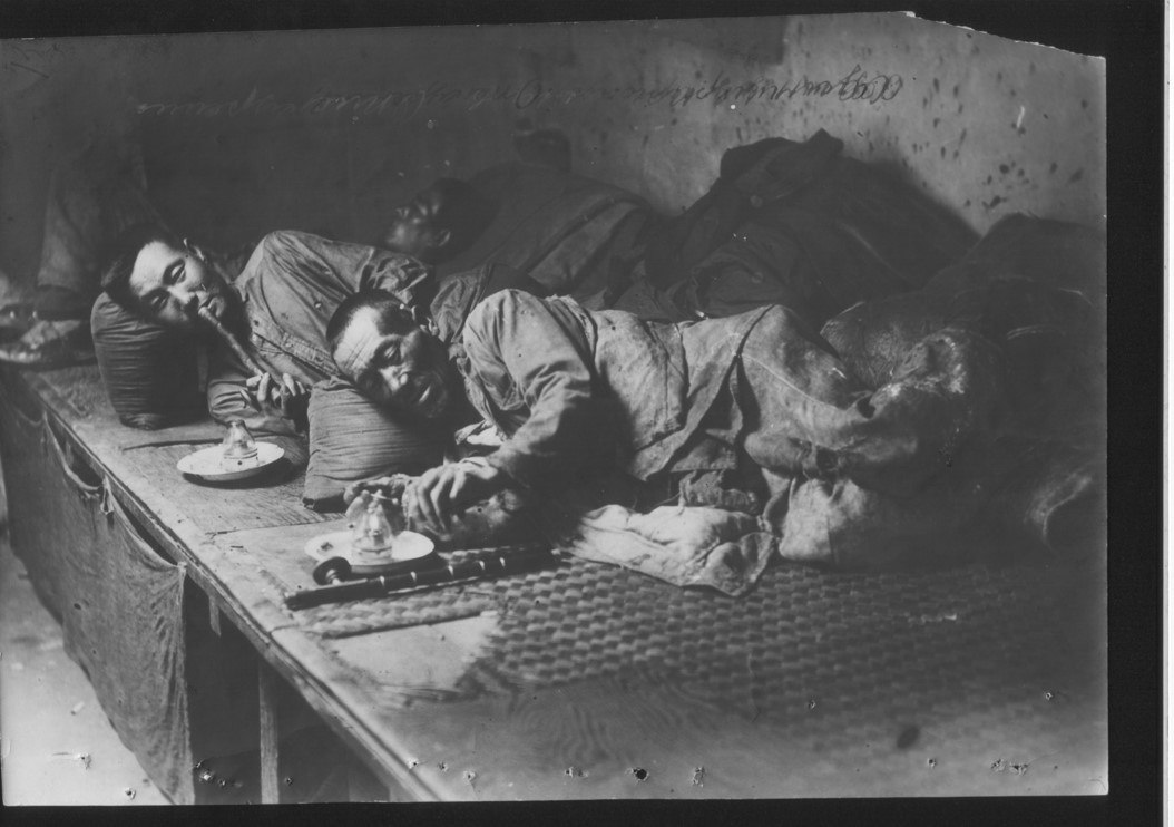 Opium smoking in the Millionka. Source: State Archive of Primorsk Region (Gosudarstvennyi arkhiv Primorskogo kraia) in Vladivostok. Obtained by Austin Jersild.