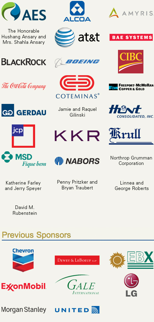 Current and Past Wilson Center Sponsors