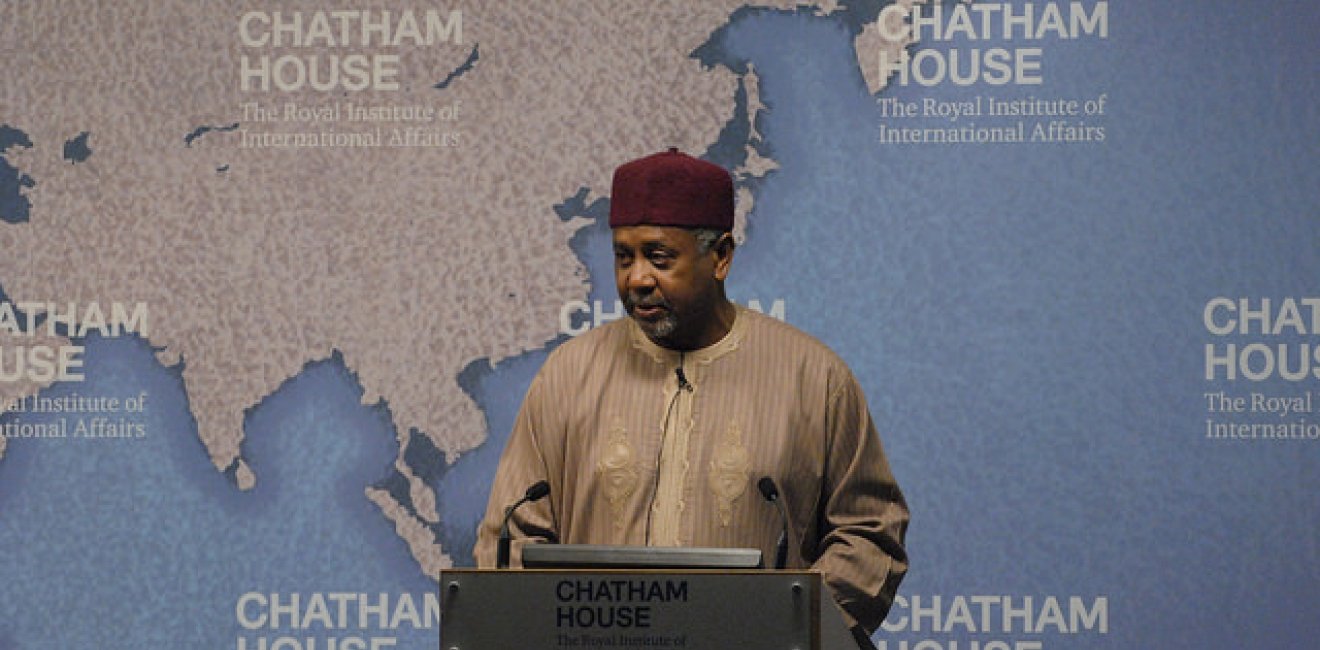 Former National Security Adviser Sambo Dasuki is being prosecuted for his involvement in a corrupt arms deal. Photo by Chatham House, via Flickr. Creative Commons.
