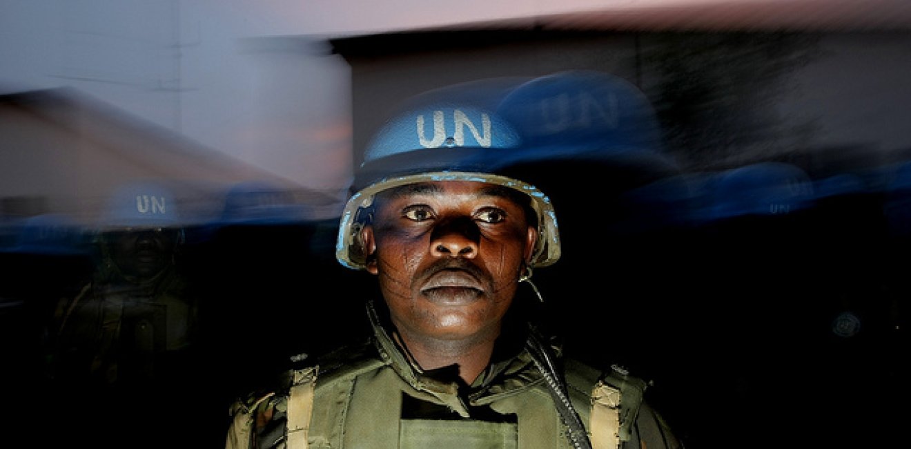 A Nigerian soldier with UNAMID, in Darfur. Photo by Stuart Price / UN Photo, via Flickr. Creative Commons.