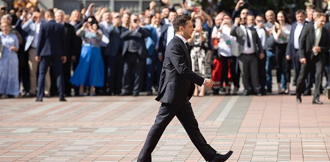 Volodymyr Zelenskyy on his May 20, 2019 presidential inauguration.