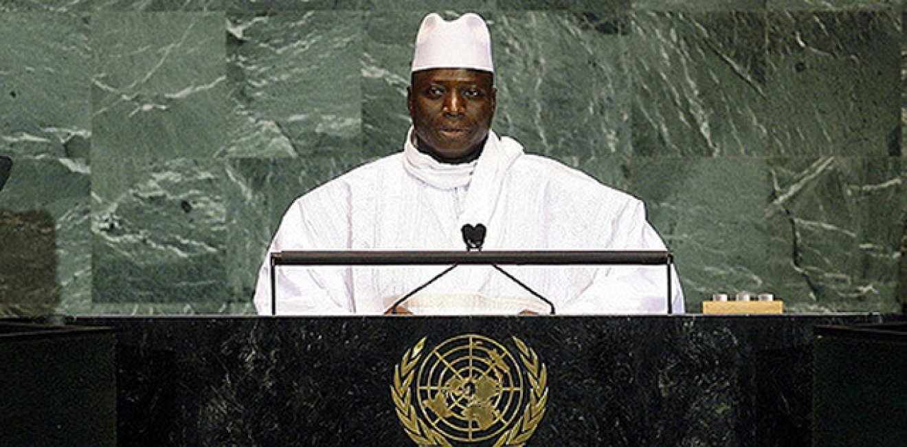 Al Hadji Yahya A.J.J. Jammeh, President of the Gambia, addresses the general debate of the sixty-fourth session of the General Assembly. 24/Sep/2009. United Nations, New York. UN Photo/Erin Siegal. www.unmultimedia.org/photo/