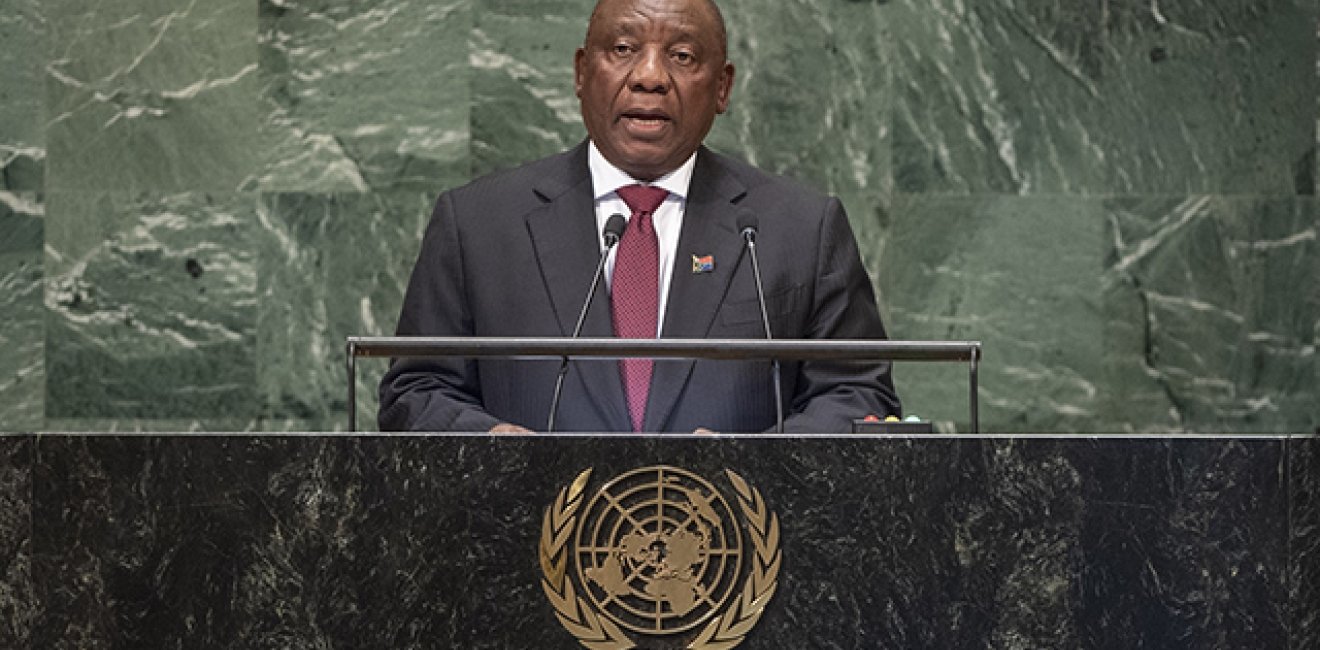 DSG meeting AM Plenary General DebateHis His Excellency Matamela Cyril Ramaphosa, President, Republic of South Africa