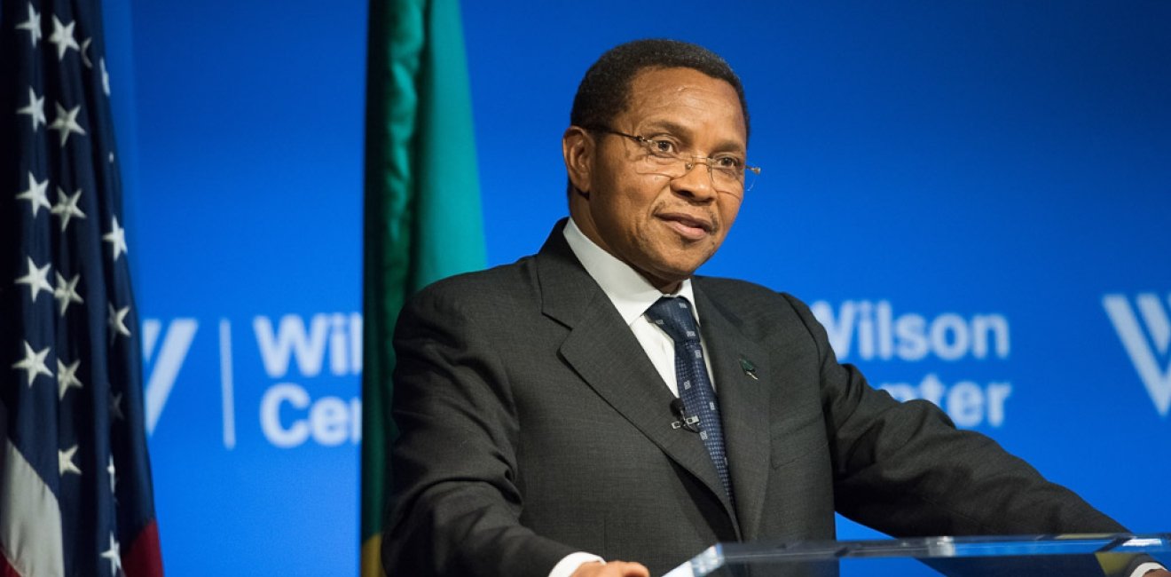 Outgoing Tanzanian President Jakaya Kikwete speaking at the Wilson Center on April 3, 2015. Photo by 