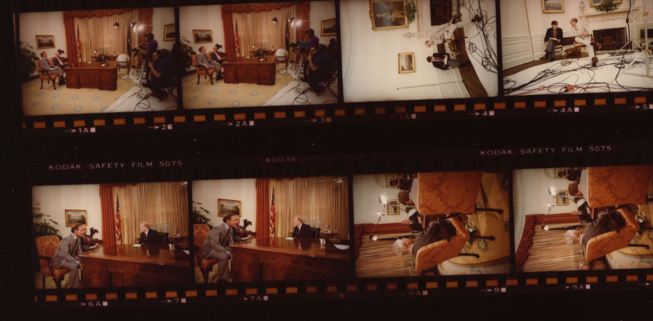 President Jimmy Carter is interviewed in 1980. Source: NLC-WHSP-C-17314, Jimmy Carter Library.