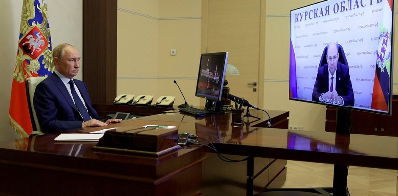 Vladimir Putin and Kursk governor 