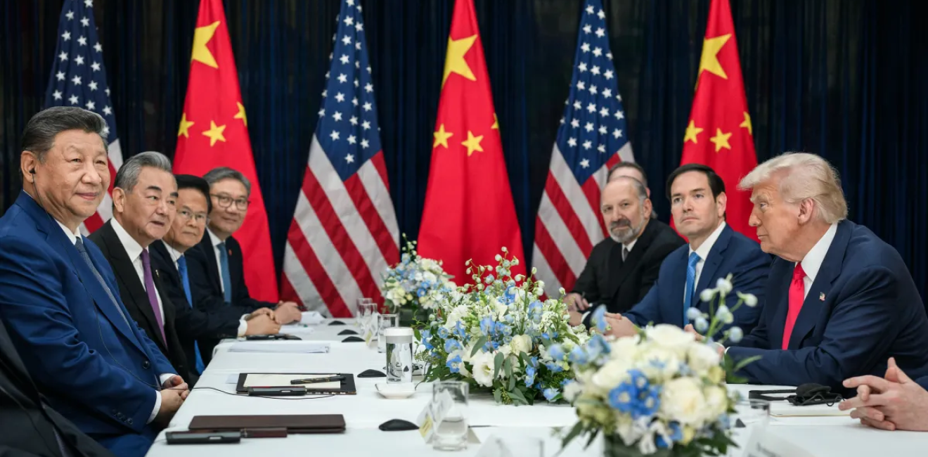 Meeting between Xi and Trump with Delegations