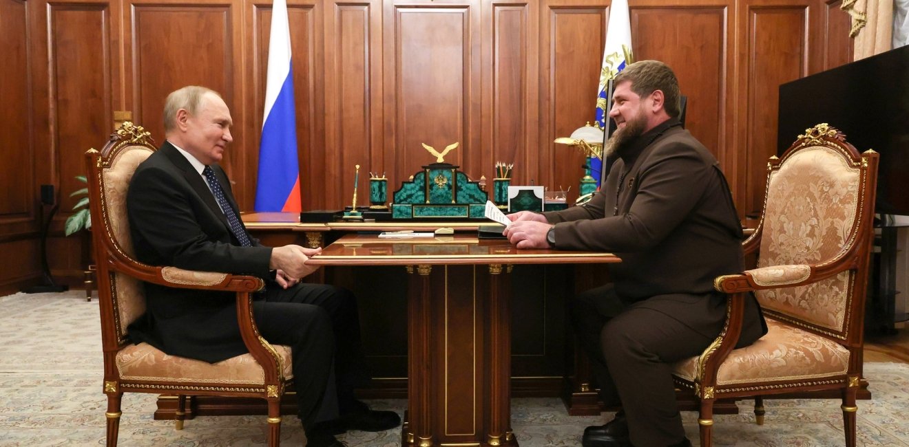 Vladimir Putin with Ramzan Kadyrov