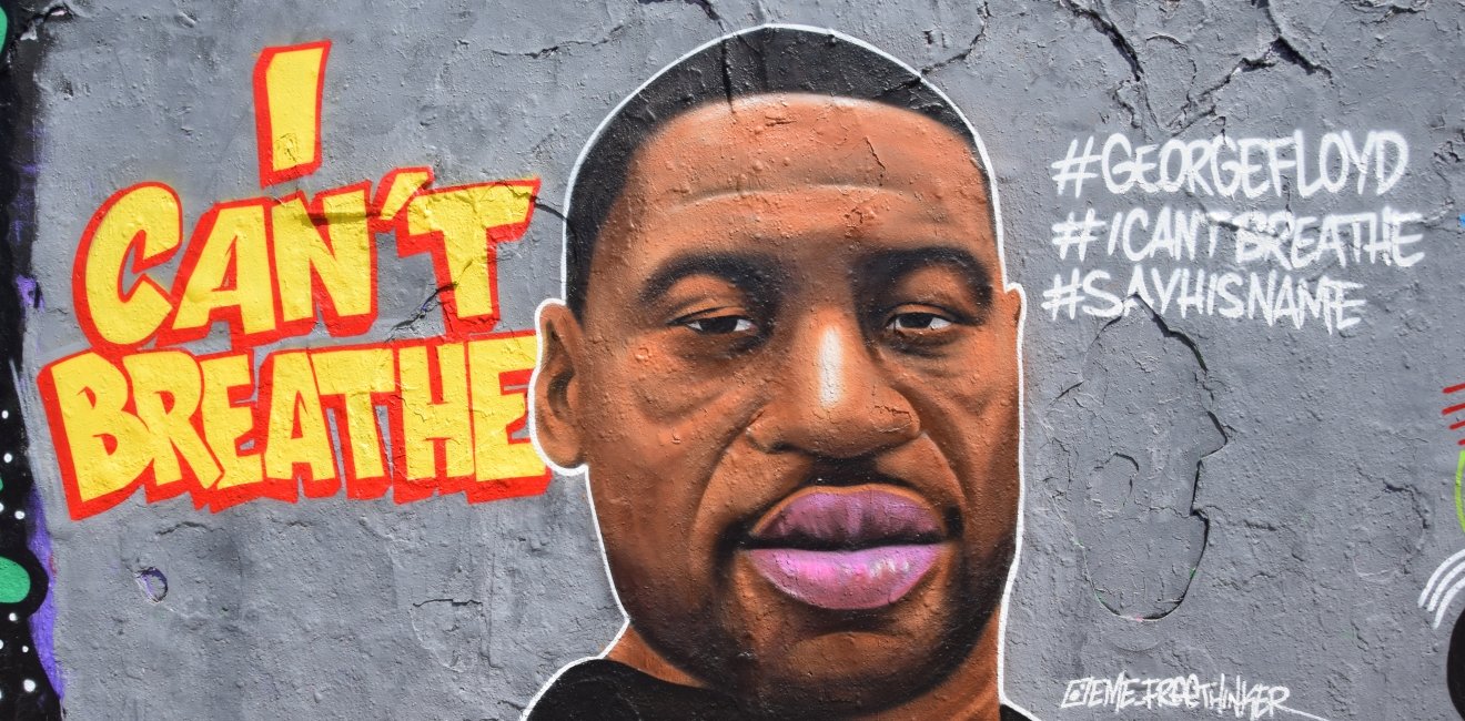 George Floyd Street Art in Mauerpark (Berlin)