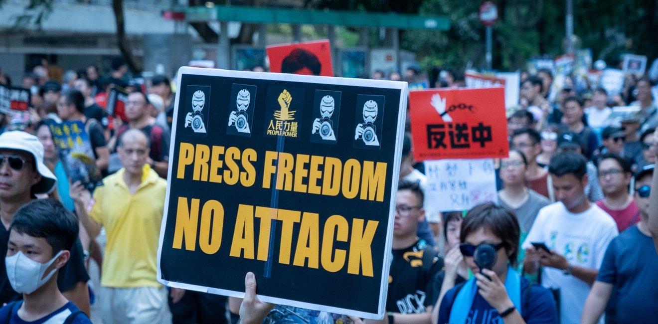 Press Freedom march in Hong Kong