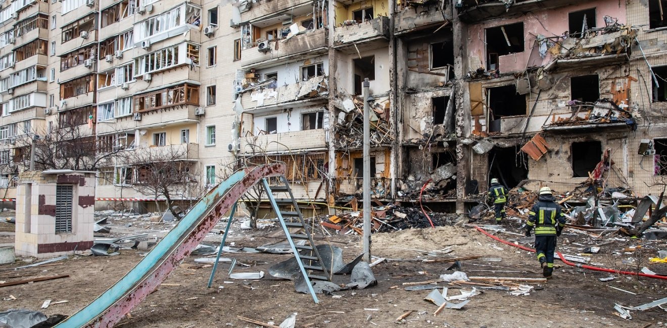 Russian shelling in Kyiv