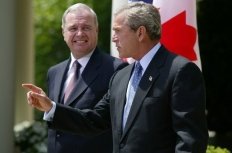 Prime Minister Martin and President Bush at the White House