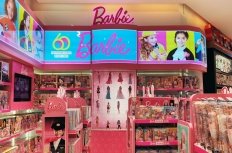 Barbie display at a store