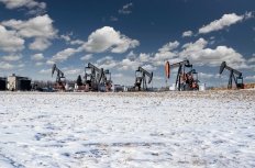 Oil pump jacks in Alberta