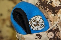 Blue Beret in Uniform Pocket