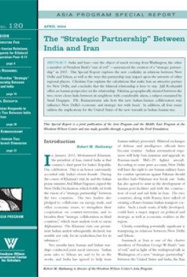 The "Strategic Partnership" Between India and Iran