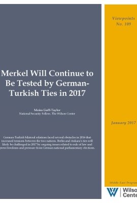 Merkel Will Continue to Be Tested by German-Turkish Ties in 2017