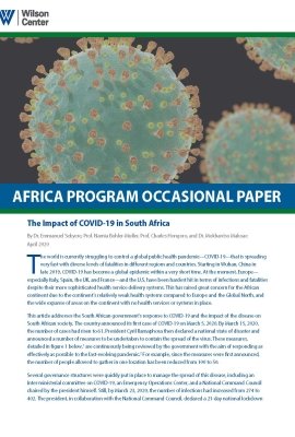 COVID-19 South Africa paper