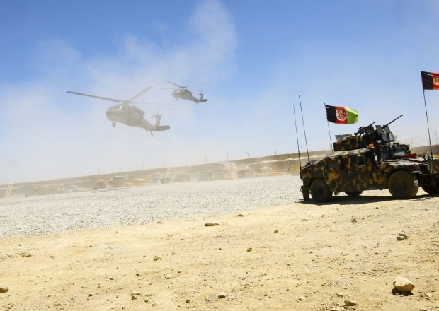 Afghan soldiers in Afghanistan.