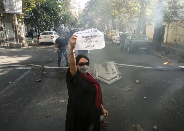 Iran Protest Sign