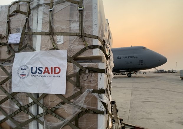 USAID plane