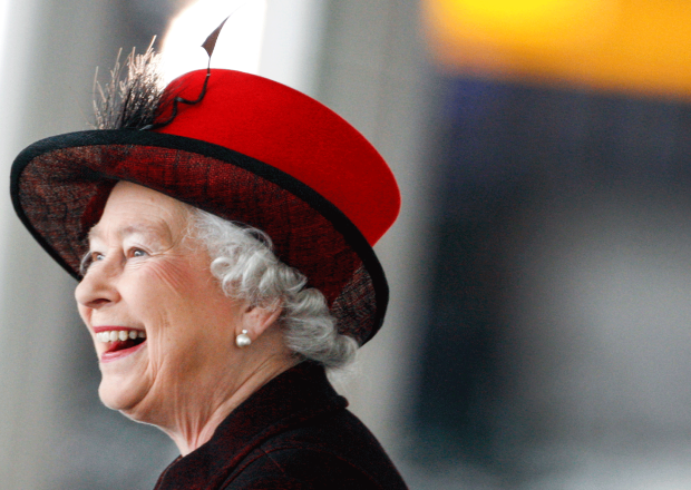 London, England - March 14, 2008: Her Royal Highness Queen Elizabeth II smiles during a visit in London.