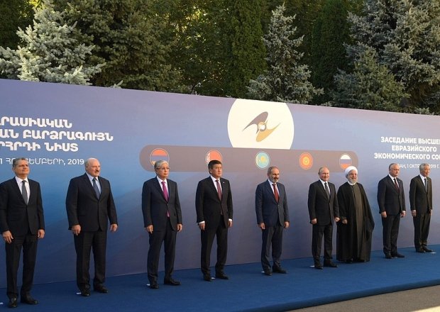 Meeting of the Supreme Eurasian Economic Council in Yerevan, Armenia (October, 2019; photo: en.kremlin.ru)