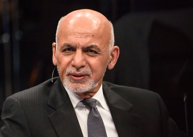 Afghan President Ashraf Ghani at a NATO Summit in 2018.