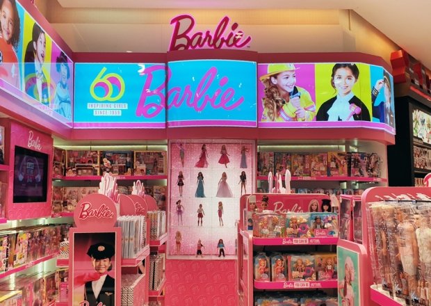 Barbie display at a store