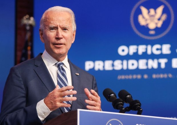 11/16/2020,USA:President-elect Joe Biden discusses defending the Affordable Care Act and his health care plans in an information convention,in Wilmington.